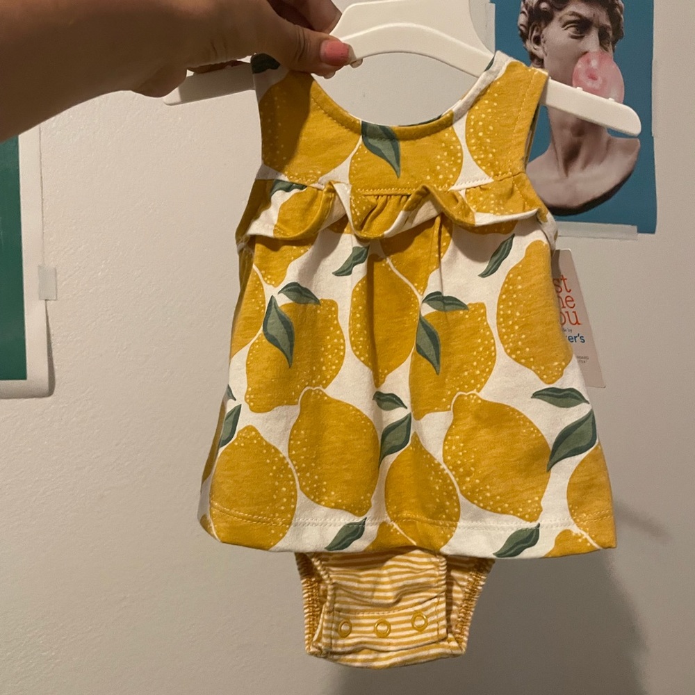 Lemon print dress